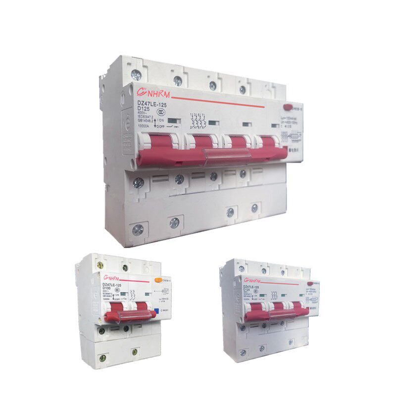 上海人民三相四线漏电保护器带空气开关DZ47LE 3P+N80A 100A 125A