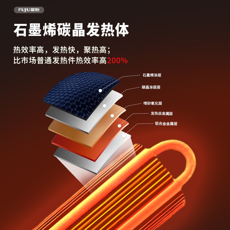 富炬电暖桌炉升降茶几烤火家用智能取暖电器长方形暖脚电炉子