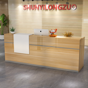 公司前台接待台收银台吧台柜商用店铺小型院服务咨询定制