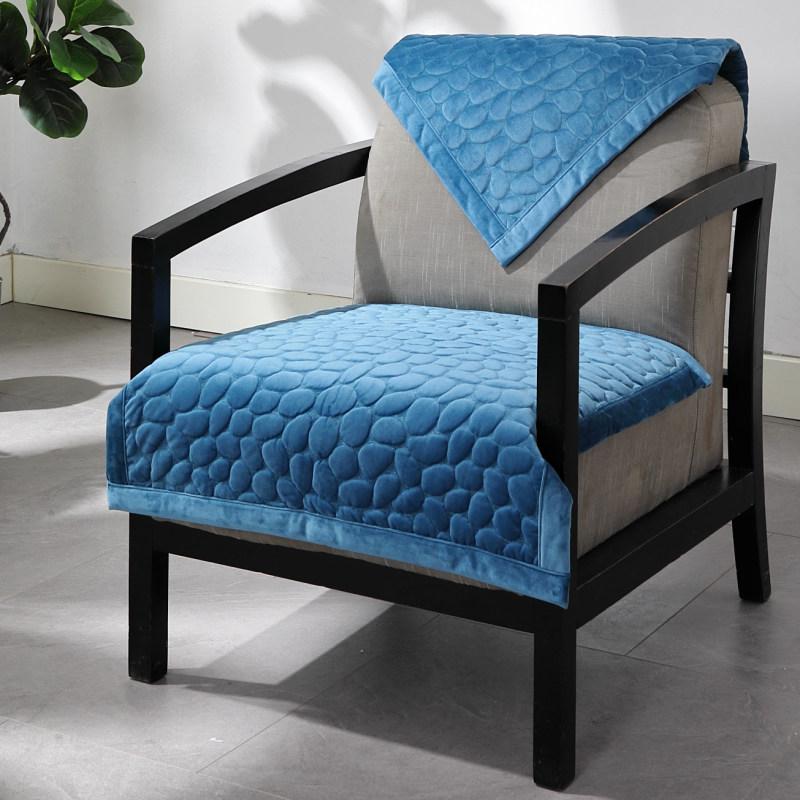 沙发垫单个坐垫软单人座超软毛绒硅胶椅垫子屁股垫单片大盖布盖巾