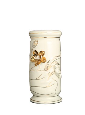 陶瓷香桶 手绘浮雕香筒 家用供奉 装香的线香插香桶简约放香筒