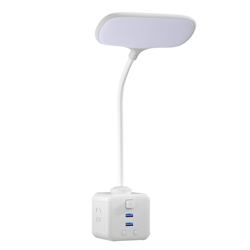 魔方台灯插座转换器带遥控小夜灯一转三多插位插头扩展插板带USB