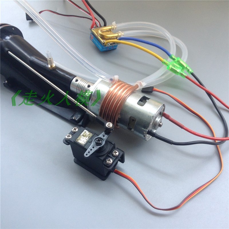 12v 480A电调 40mm喷射器  795有刷电机水冷 舵机 改装遥控喷射船