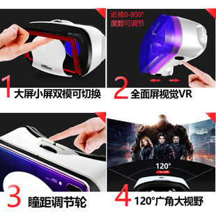 眼镜手头戴式虚拟现实立体电影体感游戏眼睛智能