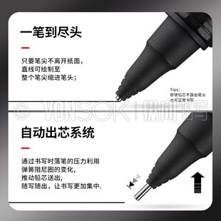 纵向书写 派通ENTEL奥利奥oenzneo低重心绘图自动铅笔