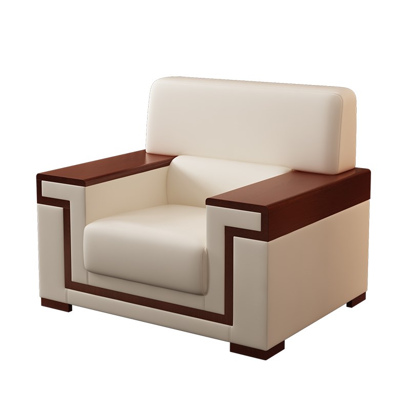 贵宾商务接待会议沙发会议室会展单人实木会客室办公室中式沙发