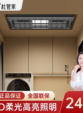 杜管家智能电动小户型晾衣架阳台侧装晾衣机升降小尺寸横向晾衣