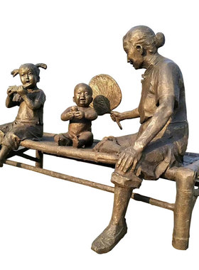 铸铜人物雕塑玻璃钢仿铜人物雕塑定制群雕农耕民俗酒文化装饰