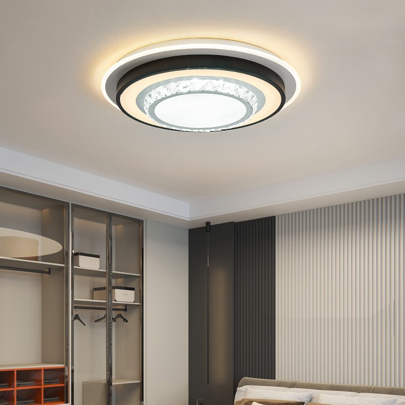 客厅灯LED吸顶灯简约现代大气2023年新款餐厅卧室智能水晶灯具