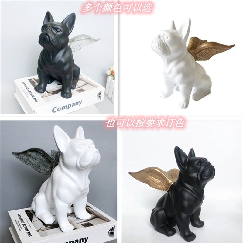 现代客厅家居创意法斗狗电视柜桌面装饰品样板间摆放,家居饰品,装饰摆件,淘宝优惠券,粉丝福利购,淘宝优惠卷