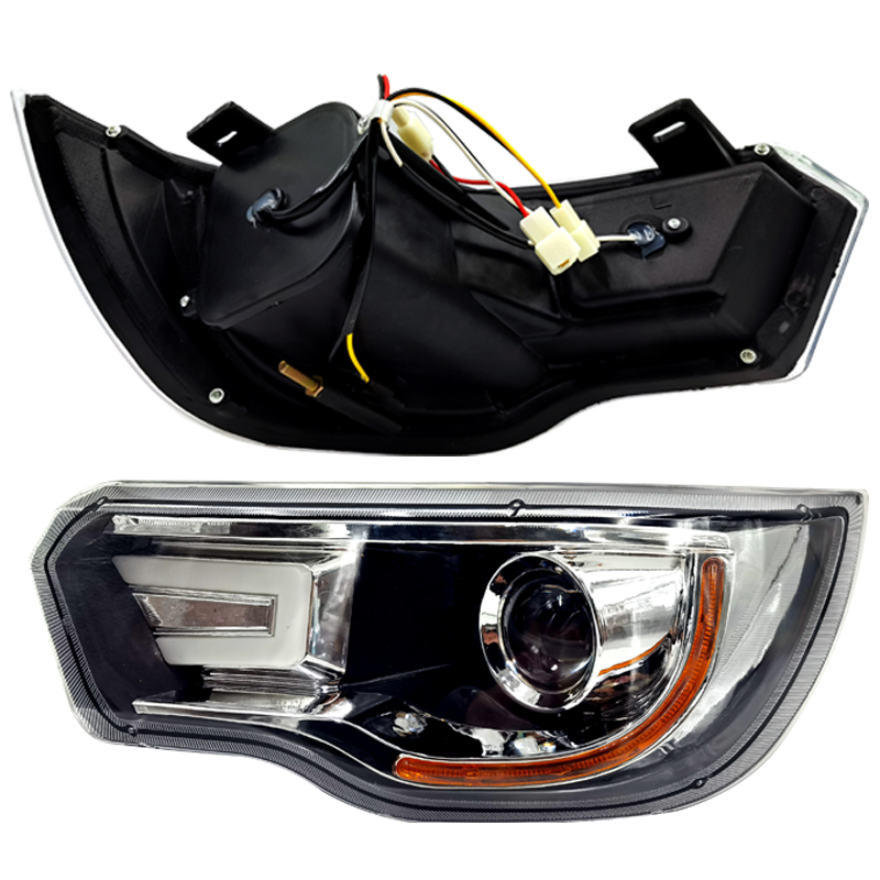 电动三轮车全封闭四轮车酷宝前大灯总成电动四轮车转向灯贯南