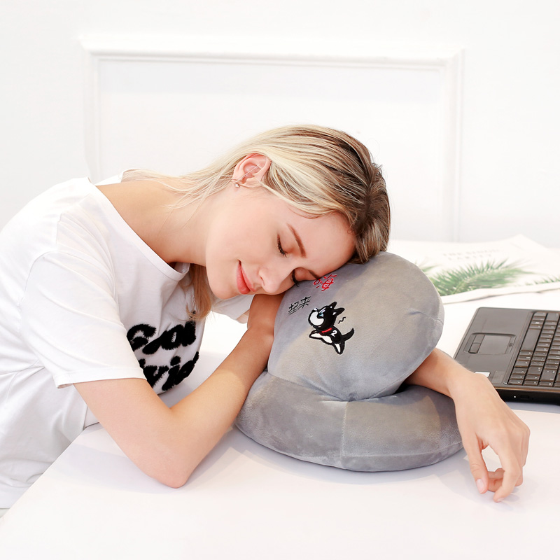 U型枕抱枕办公室午睡枕小学生午休趴睡枕头靠垫卡通U形护颈趴趴枕