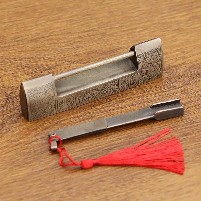 仿古铜锁家具纯黄铜横挂锁老式复古插销锁箱子书柜门小挂锁,基础建材,家具锁/抽屉锁/柜门锁,淘宝优惠券,粉丝福利购,淘宝优惠卷