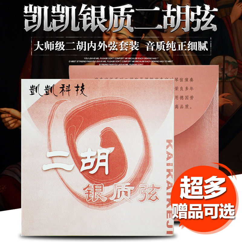 凱凱银质二胡弦银二胡琴弦 专业二胡套弦 演奏家银弦 二胡配件