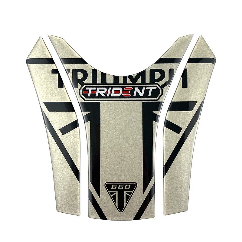 适用于凯旋Trident660 改装油箱贴纸 3D鱼骨贴 保护贴 三叉戟新款