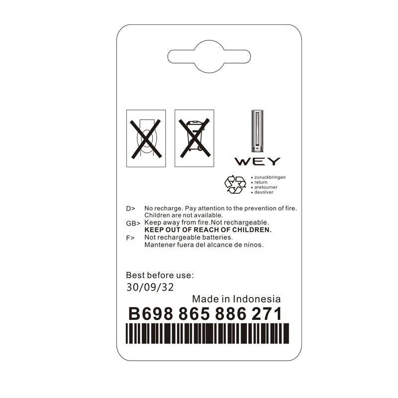 长城魏派WEY原装汽车钥匙电池VV5/VV/VV7/P/w7原厂