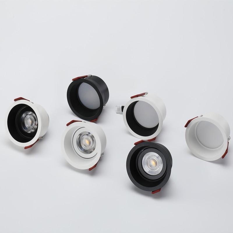 窄边射灯cob超薄防眩光筒灯led嵌入式洗墙灯科锐高显色家用天花灯