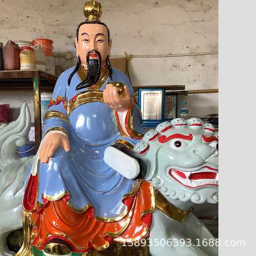 太乙救苦天尊像 太乙真人木雕救苦天尊家居供奉摆件