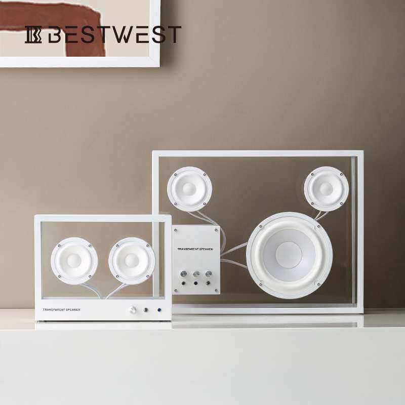 博西家居 创意亚克力金属高档音箱摆件 样品间办公室书架装饰品,包装,电子元器件包装,淘宝优惠券,粉丝福利购,淘宝优惠卷