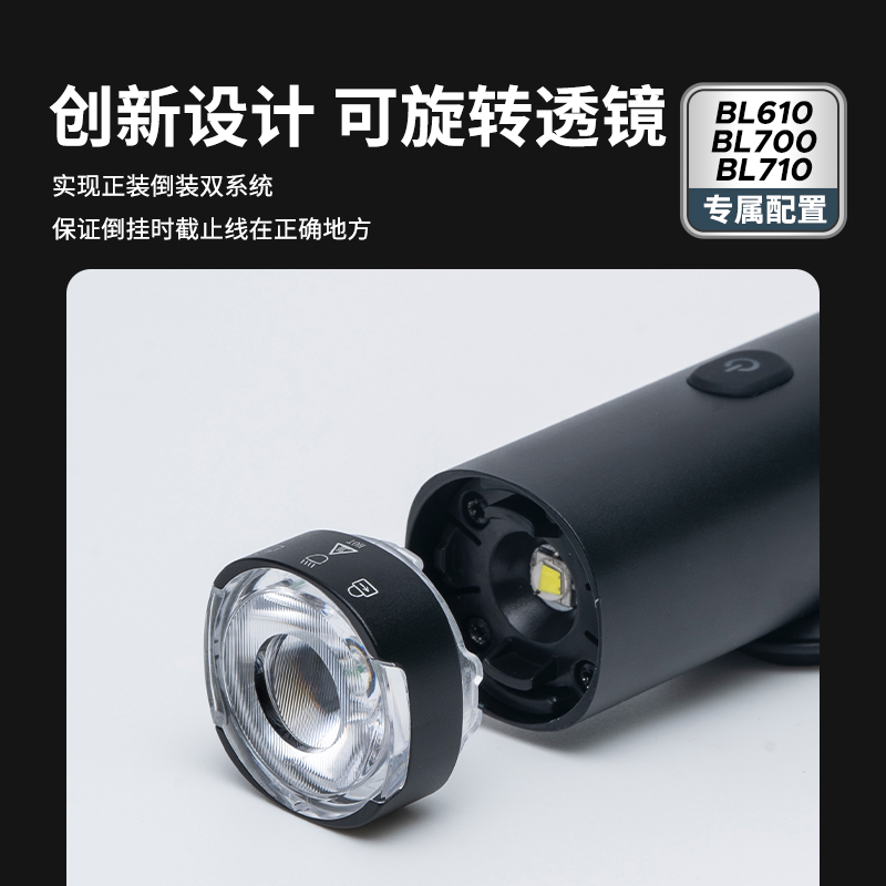 迈金优选GEOID自行车前灯强光夜骑手电配件山地公路单车骑行装备