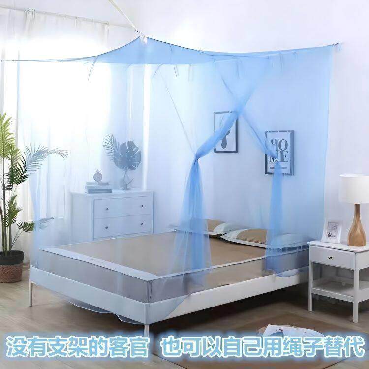 蚊帐家宽79用式15米农村老式双人床2X1.8米宽落地加密帐纱单门.文