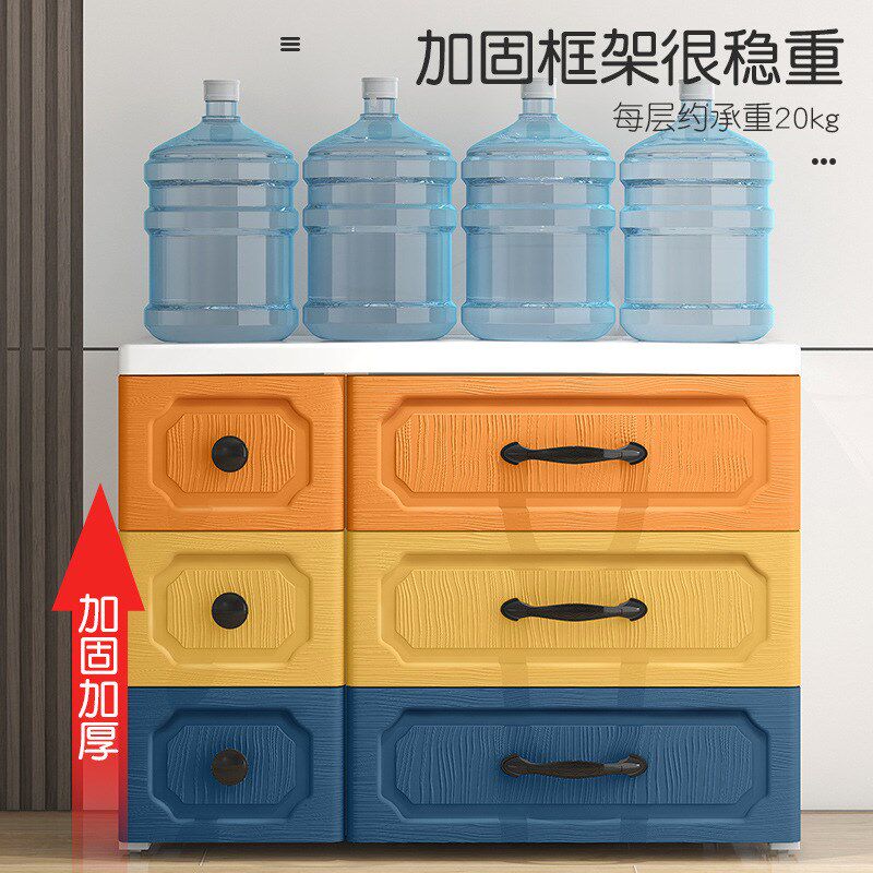 欧式收纳柜塑料抽屉式五斗柜宝宝衣柜儿童整理箱多层玩具储物柜子