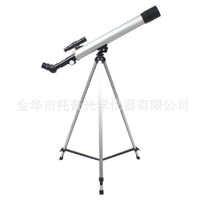 厂家YJ50600天文单筒望远镜超清晰黑色50倍100倍塑料天文望远镜