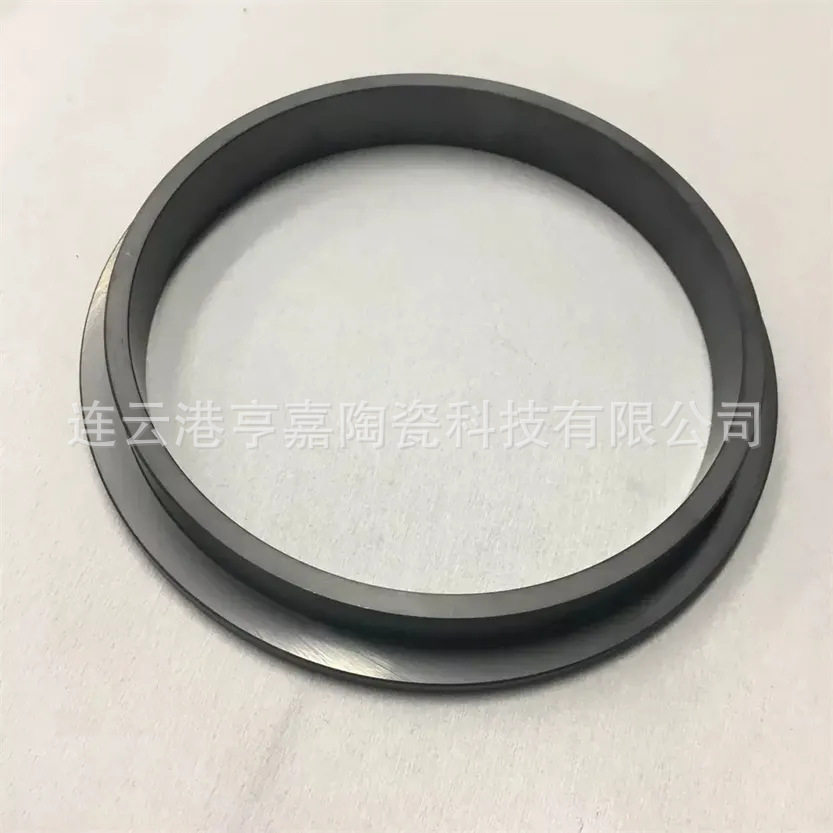 耐磨无压烧结碳化硅密封环ssic陶瓷环抛光绝缘陶瓷密封环
