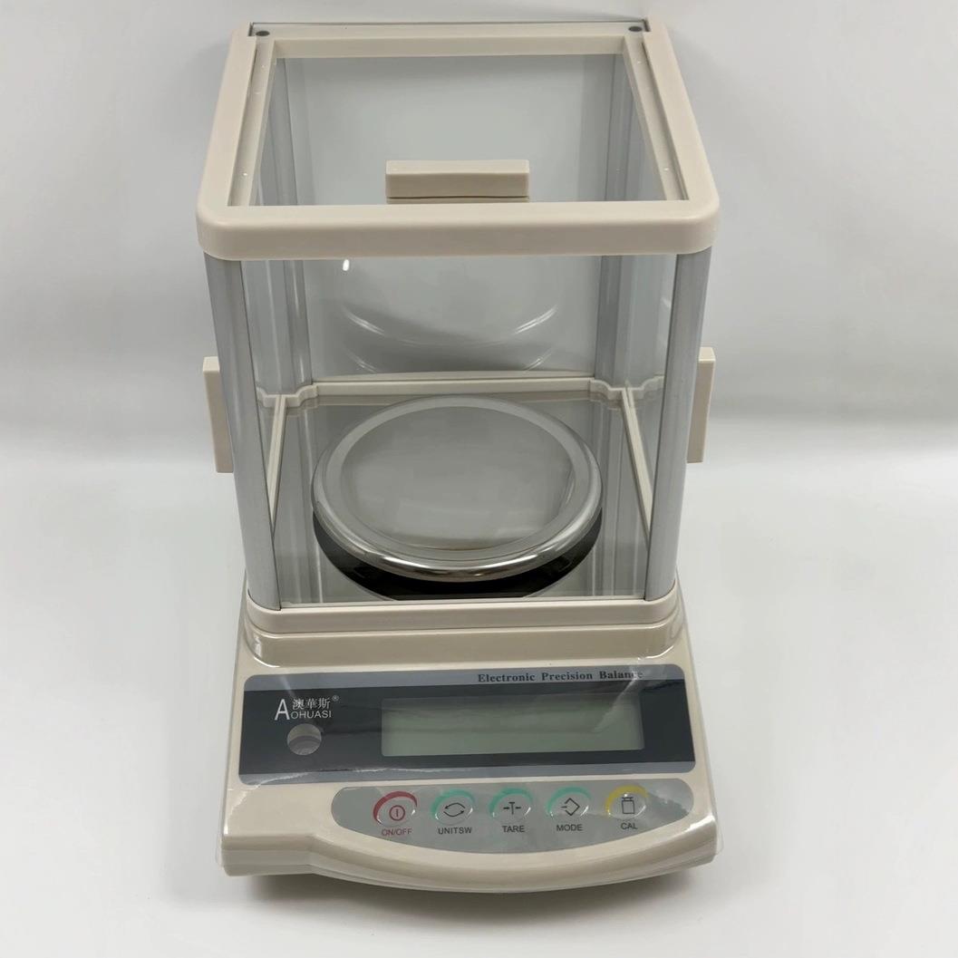 澳华斯玻璃罩电子秤精密电子天平电子台秤称金银翡翠贵金属秤