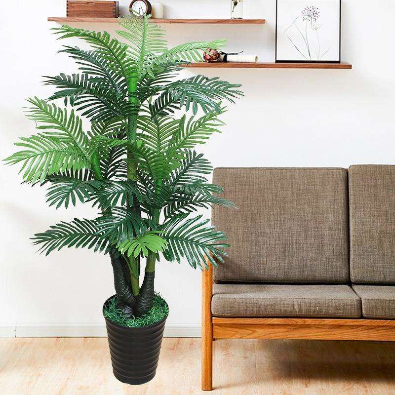 假花防真盆景落地植物大型客厅仿真葵树假绿植装饰盆栽摆件散尾葵