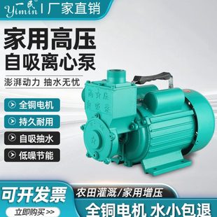 泵抽水泵防铝抽水机吸水V泵头220自吸泵家用增压泵头加压泵铁冻