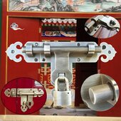 门锁纯铜加厚中式 纯铜仿古扣窗户锁闩插门木门大门插销门门扣门栓