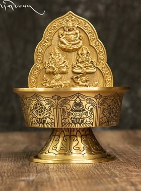 大千善缘 五姓财神供水碗供水杯 供水财神 五种财神可选 鎏金工艺