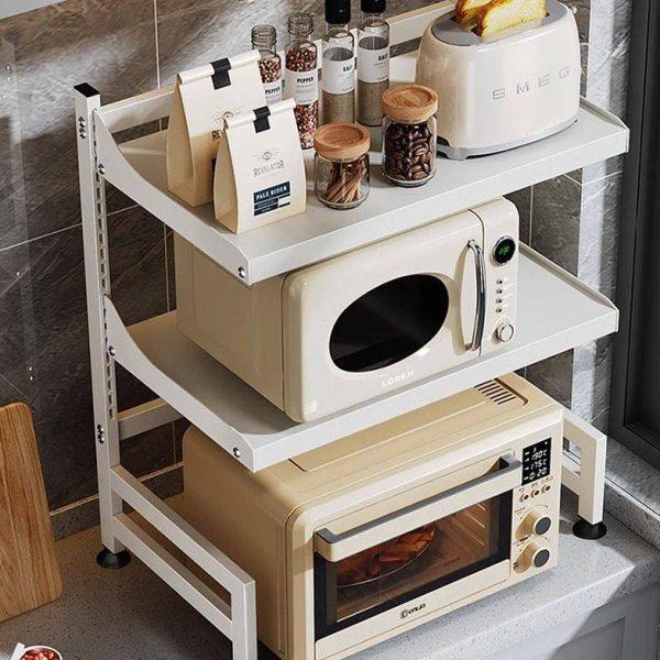 厨房微波炉置物架台面抽屉式多层电锅烤箱支架多功能可调节收纳架,厨房/烹饪用具,微波炉置物架,淘宝优惠券,粉丝福利购,淘宝优惠卷