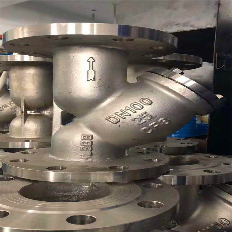 316L不锈钢法兰过滤器GL41H-16RL DN80不锈钢Y型法兰过滤器