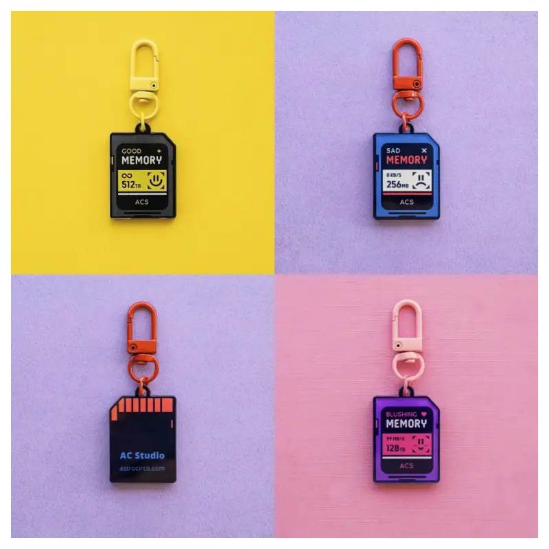 心跳回忆MemoryCard亚克力钥匙扣创意包包装饰挂件时尚个性礼物