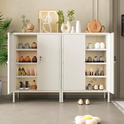 入户门鞋柜家用门口新款2024爆款收纳储物柜高脚多层带锁门外走廊