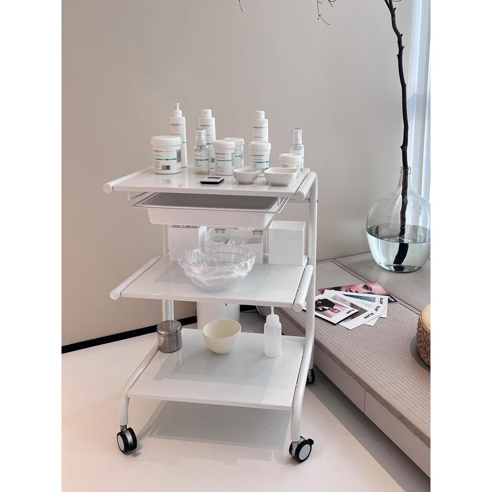 医美仪器推车美容院推车全钢工具车静音轮皮肤管理专用置物架子