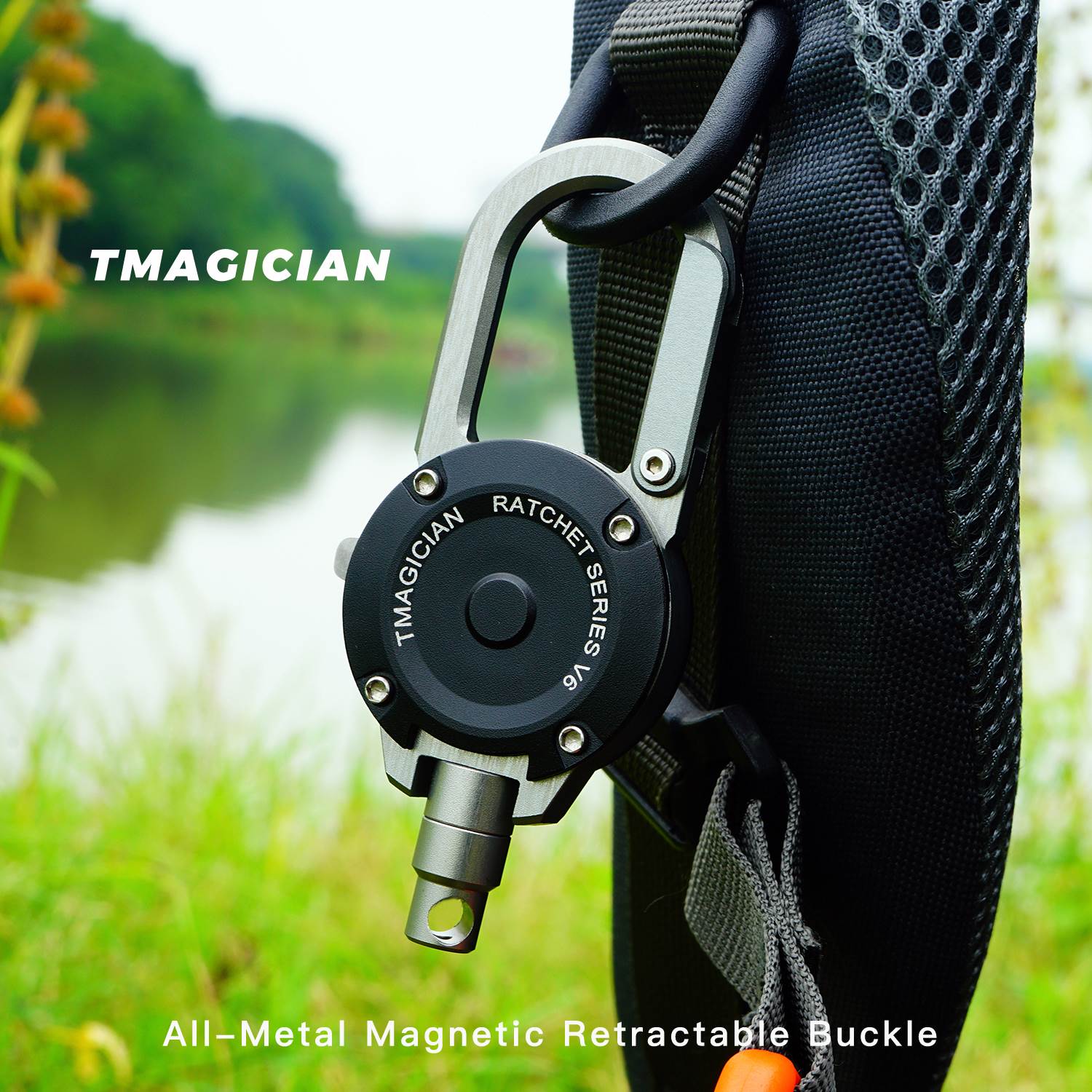 钥匙扣2025年新款挂件新型伸缩扣登山扣挂扣户外全金属防丢弹力