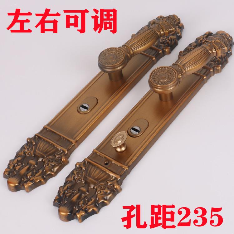 防盗门拉手门锁具配件入户门双开门把手狮子头执手锁具不分左右