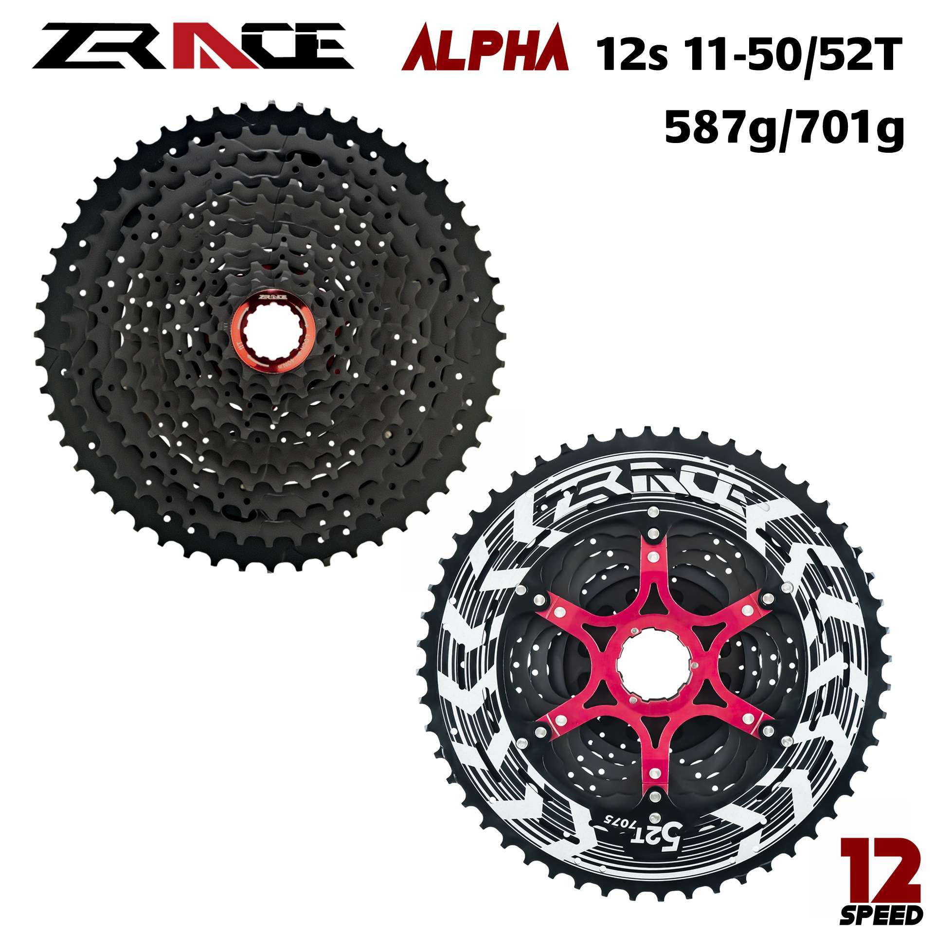 ZRACE  阿尔法ALPHA  飞轮 12速 11-50T /11-52T