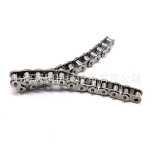 1873转弯钢基链K325K450K600K750转弯倒瓶链板输送带配不锈钢底链
