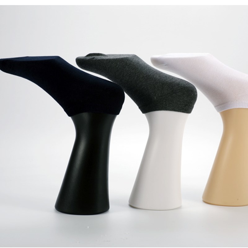 男磁铁脚模男袜展示道具男袜脚短袜模棉袜模黑色男脚模欧版男脚模