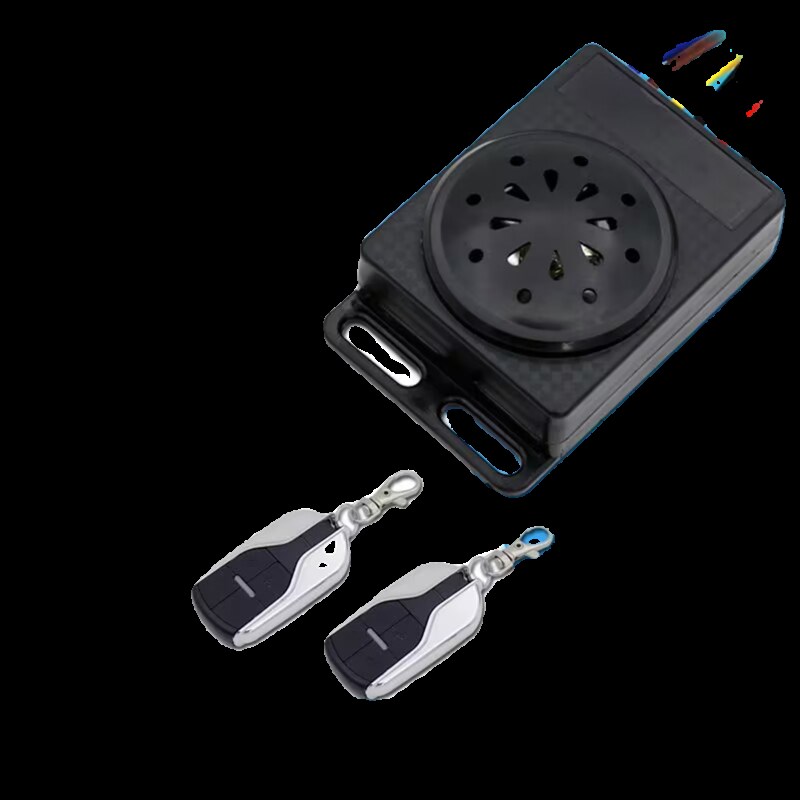 电动车语音防盗器遥控带电机锁8v0v72v 电动车警报器全语音