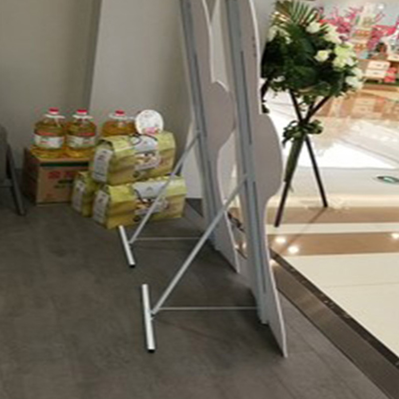 加厚人像立牌展示架人形支架子易拉宝广告KT板PVC板支撑方管支架