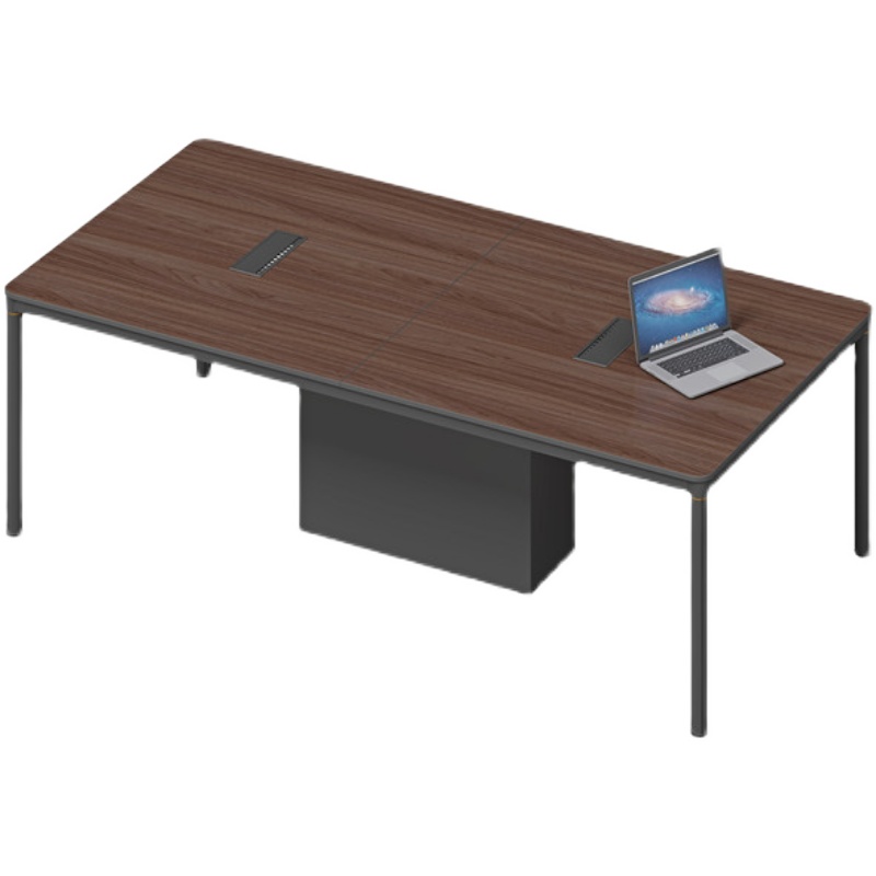 欧漫长条桌会议室培训洽谈桌椅小型会议台长方形现代