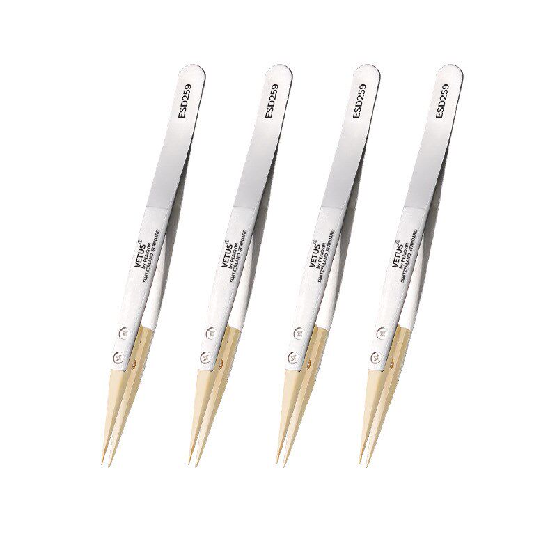 黄杨木镊子精密防磁镊子ED9尖镊子绝缘伤零件