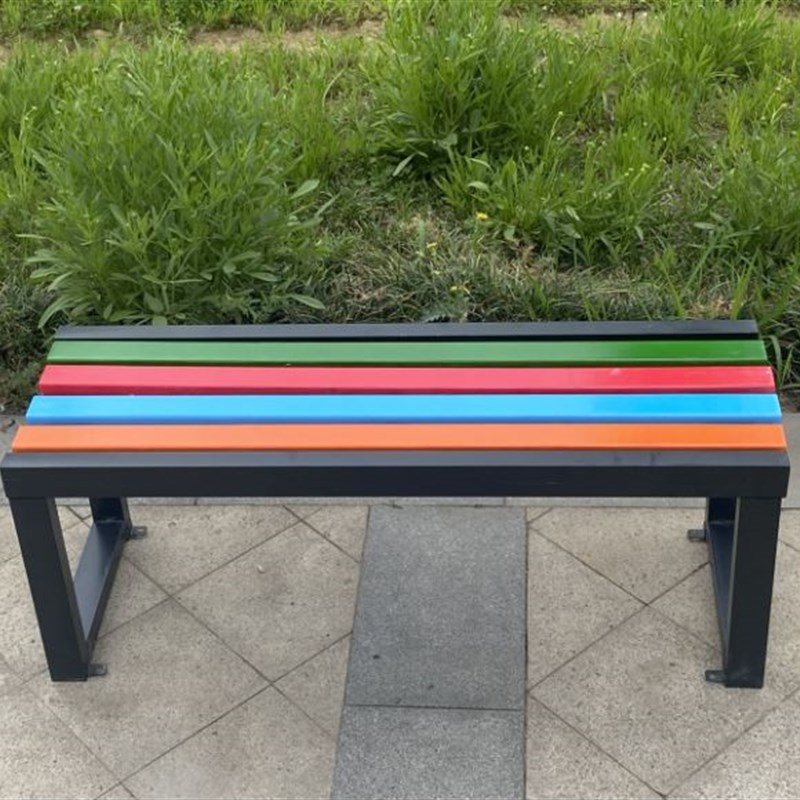 公园椅庭院防腐木室外长条凳排椅商场健身房休息长椅