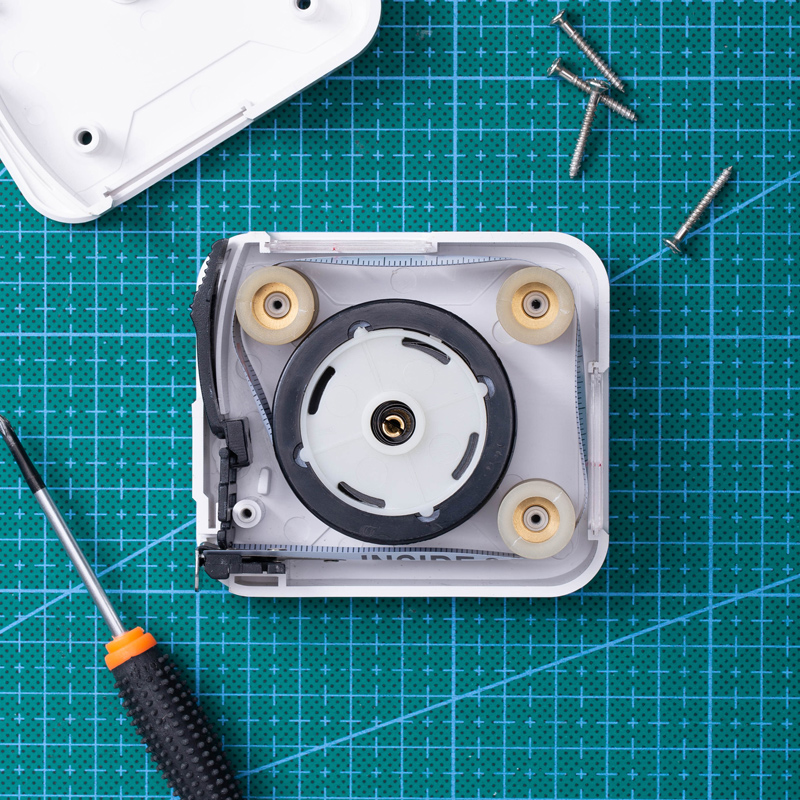 钢卷尺视窗钢尺设计师用度量尺高精度盒尺小型测量尺子米尺.5m