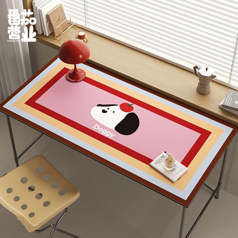 卡通爱家用餐桌垫皮革防水防烫桌布茶几垫子儿童书桌桌面保护垫